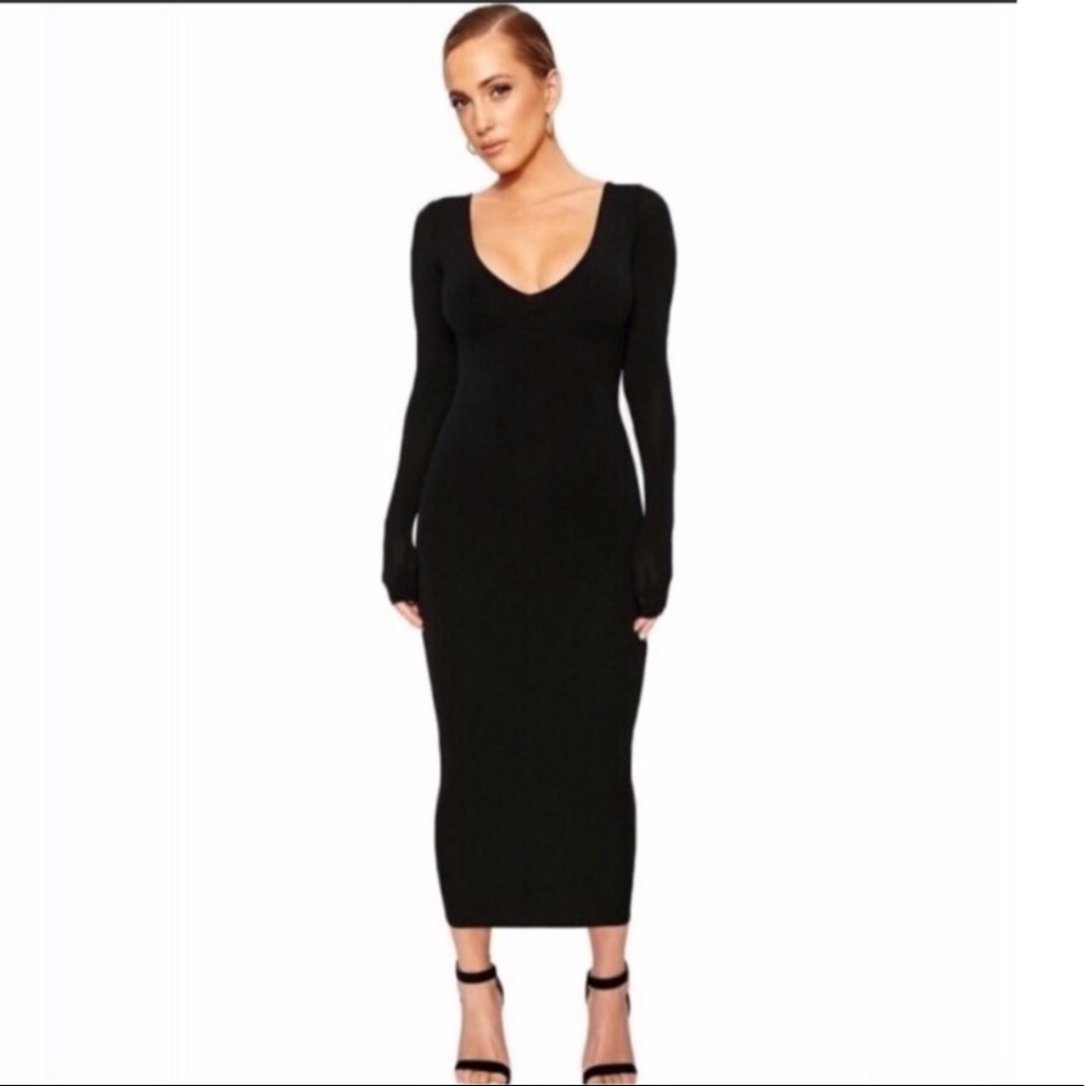 Naked Wardrobe All Body Midi Dress